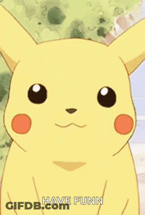Adorable Pikachu Have Fun GIF