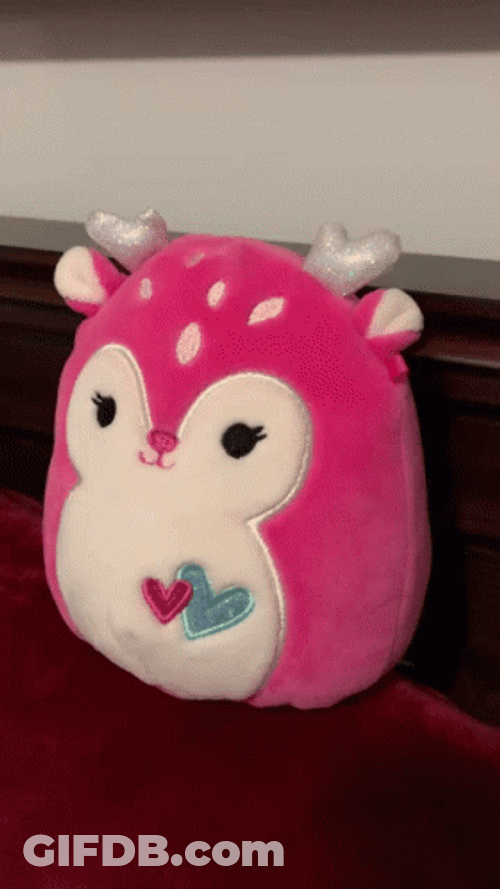 Adorable Pink Duchess Squishmallow GIF