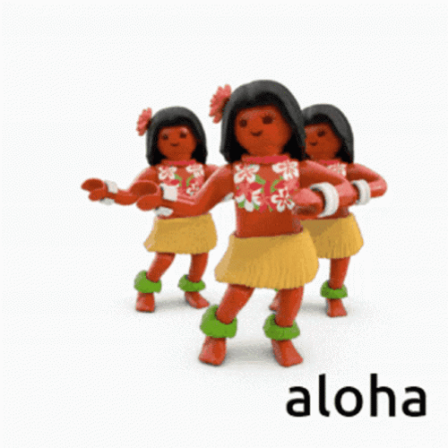 Adorable Playmobil Dance Aloha GIF