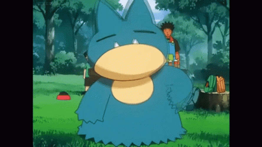 Adorable Pokemon Munchlax Scratch GIF