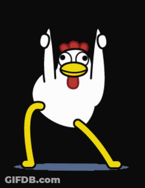 Adorable Rooster Swaying Hips GIF