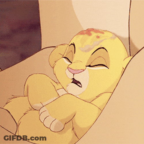 Adorable Simba Sneezing Lion King Movie GIF
