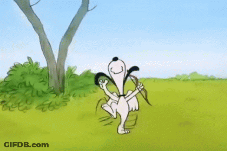 Adorable Snoopy Cupid Target GIF