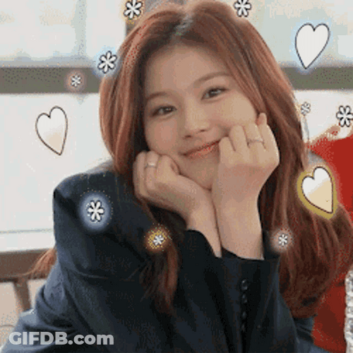 Adorable Twice Singer Sana GIF