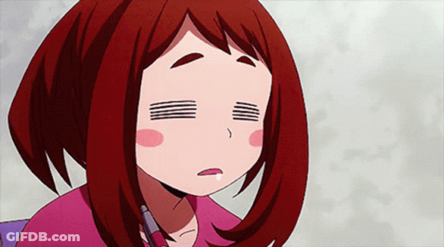 Adorable Uraraka Sleepy GIF