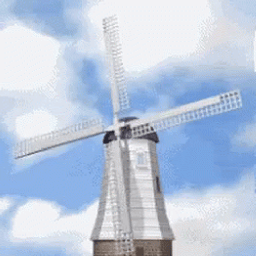 Adorable Windmill Art GIF