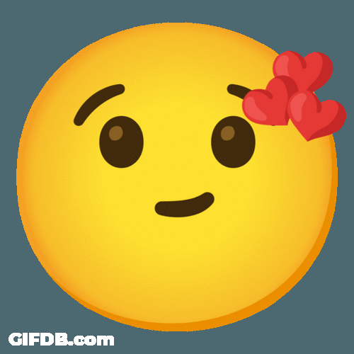 Adorable Winking Kiss Emoji GIF