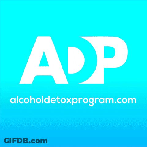 ADP Alcohol Detox Program Green Background GIF