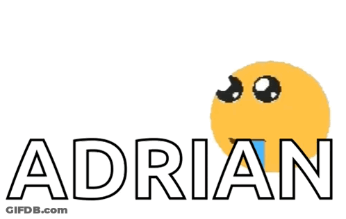 Adrian Logo Yellow Smiley Face GIF