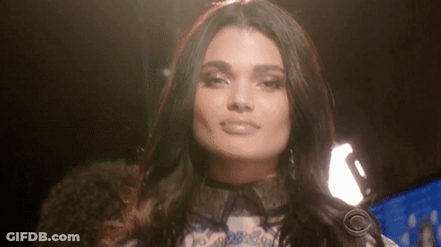 Adriana Lima Pointing Finger GIF