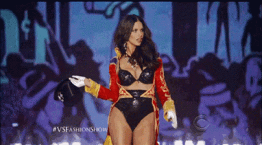 Adriana Lima's Sexy Catwalk GIF