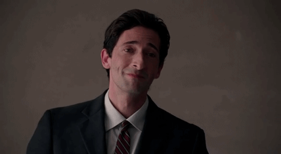 Adrien Brody Smile Nod GIF