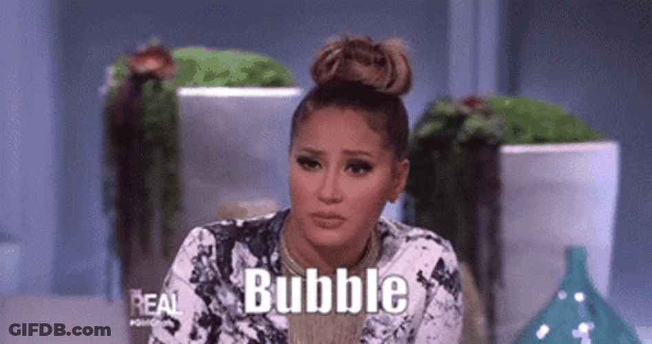 Adrienne Bailon Come On Bubble GIF