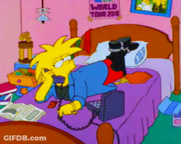 Adult Lisa Simpson Rolling Eyes GIF