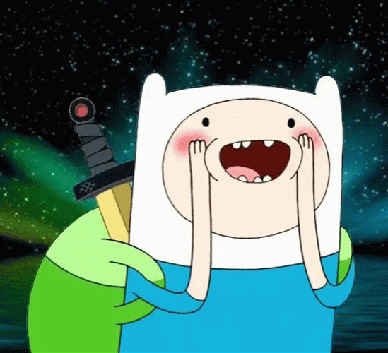 Adventure Time Amazed Finn GIF