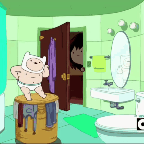 Adventure Time Baby Finn Dancing GIF