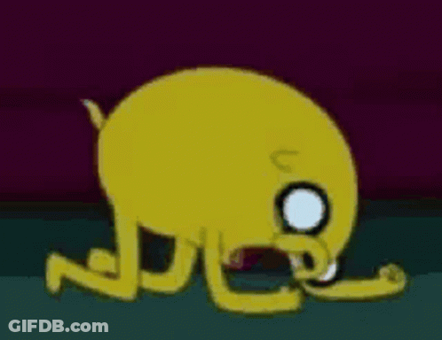 Adventure Time Character Lying With Eyes Closed GIF