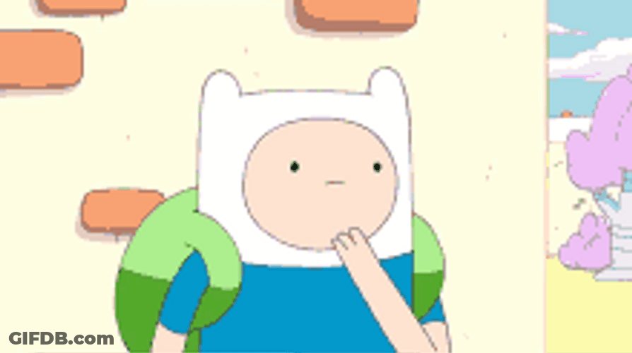Adventure Time Finn Mmmm Thinking Plan GIF