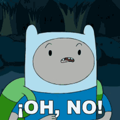 Adventure Time Finn Oh No GIF
