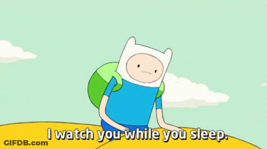 Adventure Time Finn The Human I Watch You While You Sleep GIF