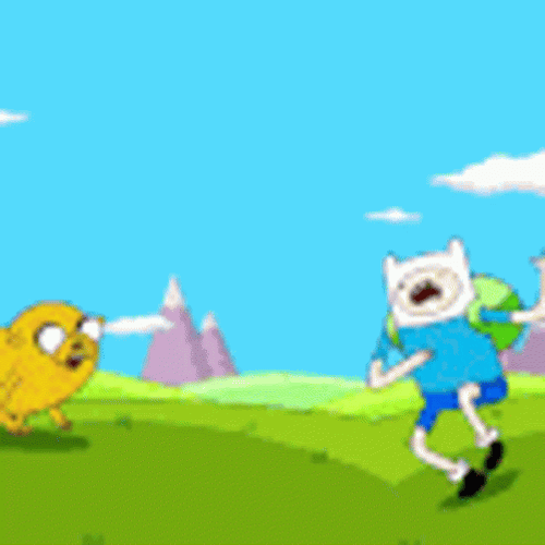 Adventure Time High Five GIF