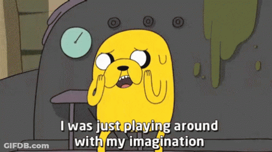 Adventure Time Jake The Dog Imagination GIF