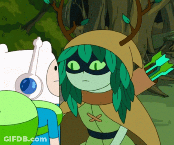 Adventure Time Kiss Scene Wizard GIF