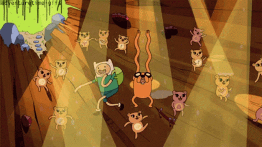Adventure Time Party Bears GIF