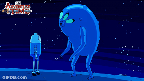 Adventure Time Poster Finn And Jake Hugging GIF