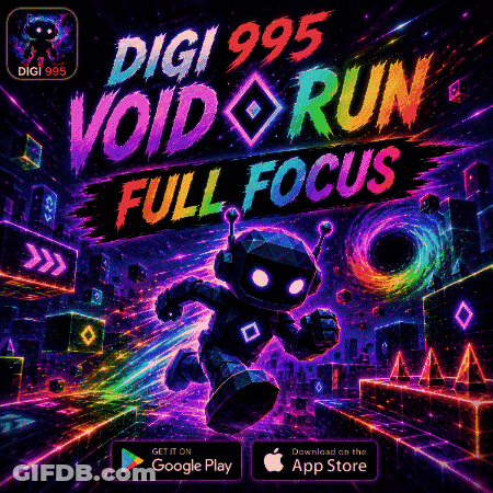 Advertisement For Digi 995 Void Run Full Focus With Robot GIF