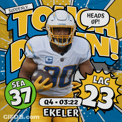 Advertisement For Football Player Ekeler GIF