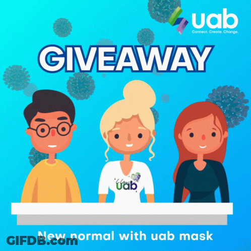 Advertisement For Giveaway With UAB Masks GIF