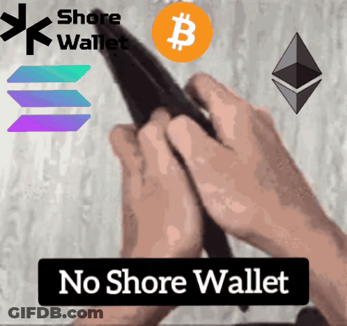 Advertisement For No Shore Wallet GIF