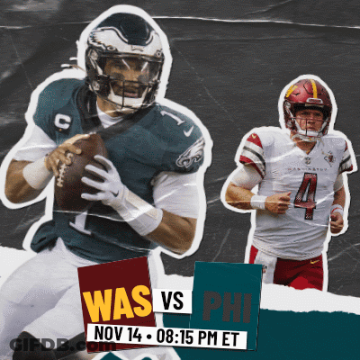 Advertisement For WAS Vs Phillies Football Game GIF