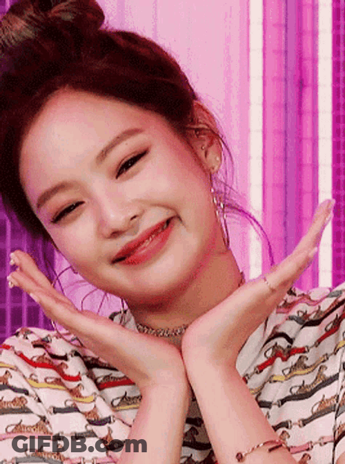 Aegyo Jennie Heart GIF