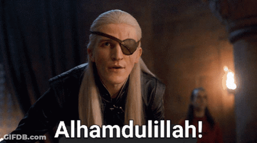 Aemond Targaryen Alhamdulillah GIF
