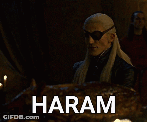 Aemond Targaryen Haram GIF