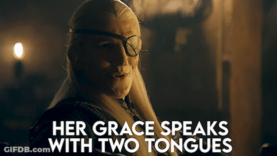 Aemond Targaryen Her Grace Speaks With Two Tongues GIF