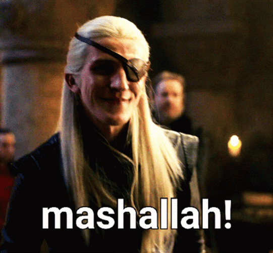 Aemond Targaryen Mashallah GIF