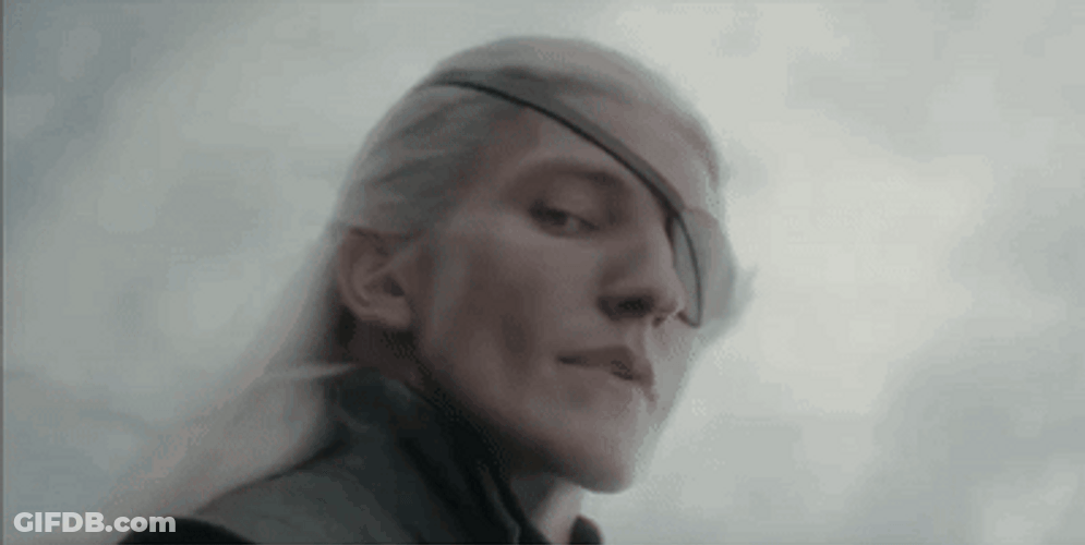 Aemond Targaryen Riding Vhagar GIF