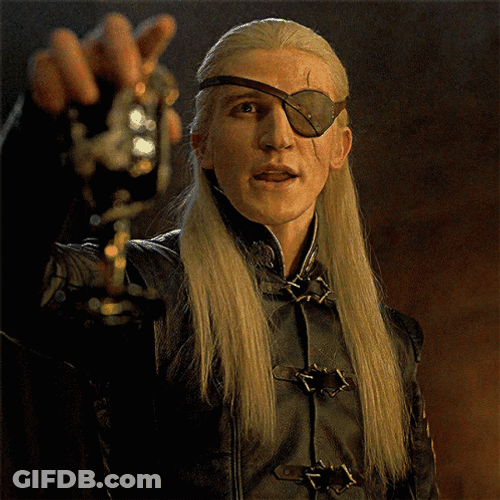 Aemond Targaryen Toast GIF