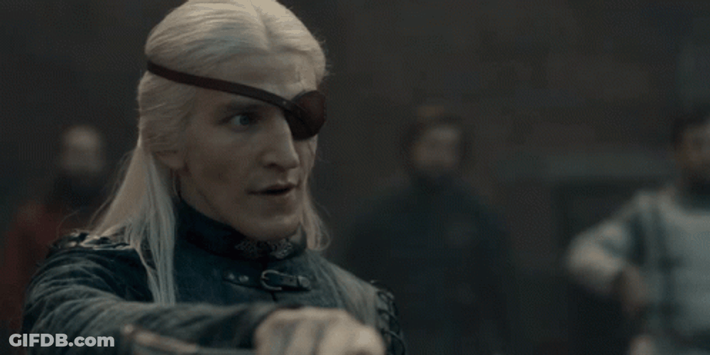 Aemond Targaryen With A Sword GIF