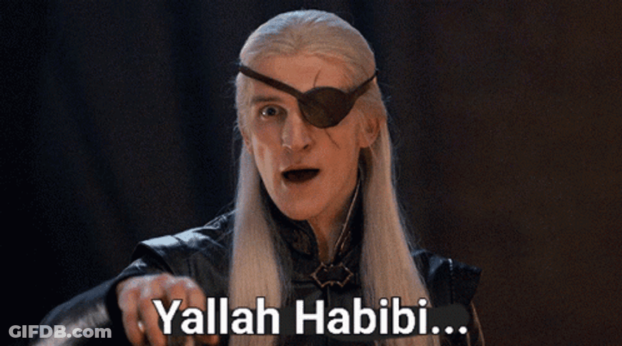 Aemond Targaryen Yallah Habibi GIF