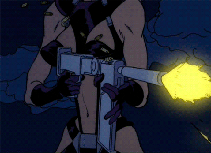 Aeon Flux Shooting GIF