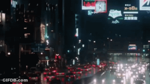 Aerial City With Tower GIF