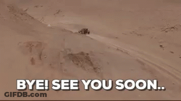 Aerial Desert View Bye See You Soon GIF