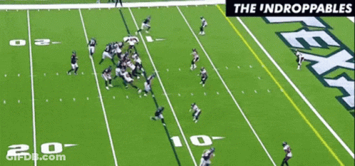 Aerial Football Field With The Indroppables GIF