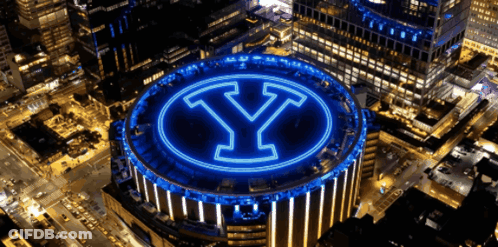 Aerial View Building With Letter Y On Top GIF
