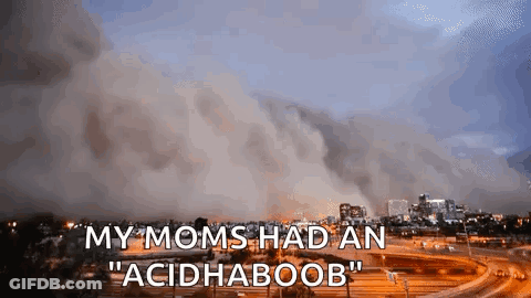 Aerial View City Smoke My Moms Had Acidhaboob GIF