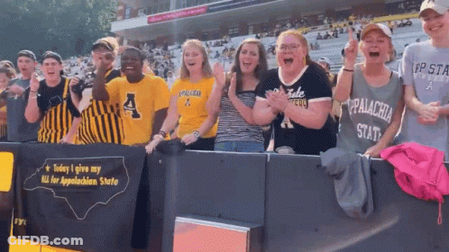 Aerial View Football Stadium Fireworks GIF